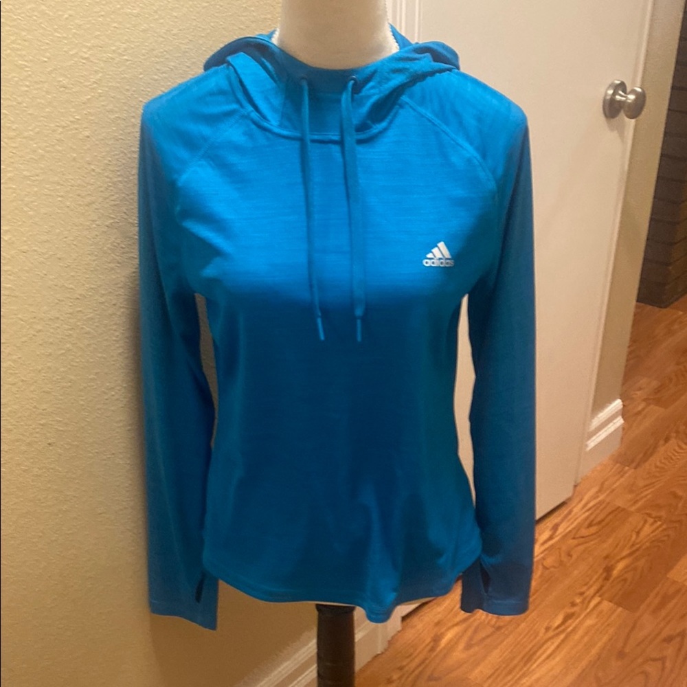 Adidas Women's Blue Performance Hoodie